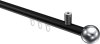 10213634-XX2912 Innenlauf Gardinenstange Aluminium / Metall 20 mm Ø SONIUS - Luino Schwarz / Chrom