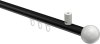 10213634-XX2932 Innenlauf Gardinenstange Aluminium / Metall 20 mm Ø SONIUS - Luino Schwarz / Weiß