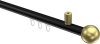 10213634-XX2938 Innenlauf Gardinenstange Aluminium / Metall 20 mm Ø SONIUS - Luino Schwarz / Messing-Optik