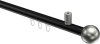 10213634-XX2939 Innenlauf Gardinenstange Aluminium / Metall 20 mm Ø SONIUS - Luino Schwarz / Edelstahl-Optik