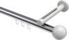 10213645-XX1232 Innenlauf Gardinenstange Aluminium / Metall 20 mm Ø SITENO - Luino Chrom / Weiß