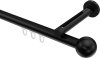 10213645-XX29 Innenlauf Gardinenstange Aluminium / Metall 20 mm Ø SITENO - Luino Schwarz