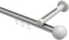 10213645-XX3332 Innenlauf Gardinenstange Aluminium / Metall 20 mm Ø SITENO - Luino Silbergrau / Weiß