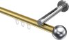 10213645-XX3812 Innenlauf Gardinenstange Aluminium / Metall 20 mm Ø SITENO - Luino Messing-Optik / Chrom