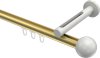 10213645-XX3832 Innenlauf Gardinenstange Aluminium / Metall 20 mm Ø SITENO - Luino Messing-Optik / Weiß