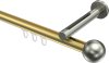 10213645-XX3839 Innenlauf Gardinenstange Messing-Optik / Edelstahl-Optik 20 mm Ø SITENO - Luino