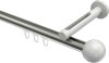 10213645-103932 Innenlauf Gardinenstange Aluminium / Metall 20 mm Ø SITENO - Luino Edelstahl-Optik / Weiß