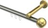 10213645-XX3938 Innenlauf Gardinenstange Edelstahl-Optik / Messing-Optik 20 mm Ø SITENO - Luino
