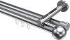 10213646-XX12 Innenlauf Gardinenstange Aluminium / Metall 20 mm Ø 2-läufig SITENO - Luino Chrom