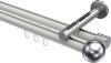 10213646-XX3212 Innenlauf Gardinenstange Aluminium / Metall 20 mm Ø 2-läufig SITENO - Luino Weiß / Chrom