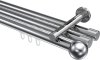 10213647-XX12 Innenlauf Gardinenstange Aluminium / Metall 20 mm Ø 3-läufig SITENO - Luino Chrom