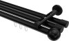 10213647-XX29 Innenlauf Gardinenstange Aluminium / Metall 20 mm Ø 3-läufig SITENO - Luino Schwarz