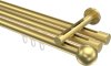 10213647-XX38 Innenlauf Gardinenstange Messing-Optik 20 mm Ø 3-läufig SITENO - Luino