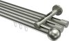 10213647-XX39 Innenlauf Gardinenstange Edelstahl-Optik 20 mm Ø 3-läufig SITENO - Luino