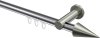 10213711-XX1239 Innenlauf Gardinenstange Aluminium / Metall 20 mm Ø PLATON - Savio Chrom / Edelstahl-Optik