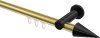 10213711-XX3829 Innenlauf Gardinenstange Aluminium / Metall 20 mm Ø PLATON - Savio Messing-Optik / Schwarz