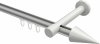 10213725-XX3332 Innenlauf Gardinenstange Aluminium / Metall 20 mm Ø PRESTIGE - Savio Silbergrau / Weiß