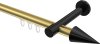 10213725-XX3829 Innenlauf Gardinenstange Aluminium / Metall 20 mm Ø PRESTIGE - Savio Messing-Optik / Schwarz