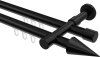 10213726-XX29 Innenlauf Gardinenstange Aluminium / Metall 20 mm Ø 2-läufig PRESTIGE - Savio Schwarz