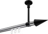 10213733-XX1229 Innenlauf Gardinenstange Aluminium / Metall 20 mm Ø SONETTE - Savio Chrom / Schwarz