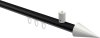 10213734-XX2932 Innenlauf Gardinenstange Aluminium / Metall 20 mm Ø SONIUS - Savio Schwarz / Weiß