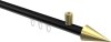 10213734-XX2938 Innenlauf Gardinenstange Aluminium / Metall 20 mm Ø SONIUS - Savio Schwarz / Messing-Optik