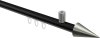 10213734-XX2939 Innenlauf Gardinenstange Aluminium / Metall 20 mm Ø SONIUS - Savio Schwarz / Edelstahl-Optik