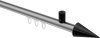 10213734-XX3329 Innenlauf Gardinenstange Aluminium / Metall 20 mm Ø SONIUS - Savio Silbergrau / Schwarz