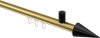 10213734-XX3829 Innenlauf Gardinenstange Aluminium / Metall 20 mm Ø SONIUS - Savio Messing-Optik / Schwarz
