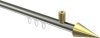 10213734-XX3938 Innenlauf Gardinenstange Edelstahl-Optik / Messing-Optik 20 mm Ø SONIUS - Savio
