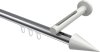10213745-XX1232 Innenlauf Gardinenstange Aluminium / Metall 20 mm Ø SITENO - Savio Chrom / Weiß
