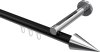 10213745-XX2912 Innenlauf Gardinenstange Aluminium / Metall 20 mm Ø SITENO - Savio Schwarz / Chrom