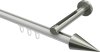 10213745-XX3239 Innenlauf Gardinenstange Aluminium / Metall 20 mm Ø SITENO - Savio Weiß / Edelstahl-Optik