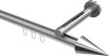 10213745-XX3312 Innenlauf Gardinenstange Aluminium / Metall 20 mm Ø SITENO - Savio Silbergrau / Chrom