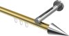 10213745-XX3812 Innenlauf Gardinenstange Aluminium / Metall 20 mm Ø SITENO - Savio Messing-Optik / Chrom