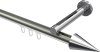 10213745-XX3912 Innenlauf Gardinenstange Aluminium / Metall 20 mm Ø SITENO - Savio Edelstahl-Optik / Chrom