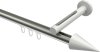 10213745-XX3932 Innenlauf Gardinenstange Aluminium / Metall 20 mm Ø SITENO - Savio Edelstahl-Optik / Weiß