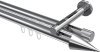 10213746-XX12 Innenlauf Gardinenstange Aluminium / Metall 20 mm Ø 2-läufig SITENO - Savio Chrom