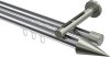10213746-XX1239 Innenlauf Gardinenstange Aluminium / Metall 20 mm Ø 2-läufig SITENO - Savio Chrom / Edelstahl-Optik