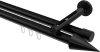 10213746-XX29 Innenlauf Gardinenstange Aluminium / Metall 20 mm Ø 2-läufig SITENO - Savio Schwarz