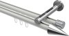 10213746-XX3212 Innenlauf Gardinenstange Aluminium / Metall 20 mm Ø 2-läufig SITENO - Savio Weiß / Chrom
