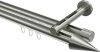 10213746-XX39 Innenlauf Gardinenstange Edelstahl-Optik 20 mm Ø 2-läufig SITENO - Savio