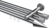 10213747-XX12 Innenlauf Gardinenstange Aluminium / Metall 20 mm Ø 3-läufig SITENO - Savio Chrom