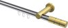 10213811-XX1238 Innenlauf Gardinenstange Aluminium / Metall 20 mm Ø PLATON - Elanto Chrom / Messing-Optik