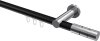 10213811-102912 Innenlauf Gardinenstange Aluminium / Metall 20 mm Ø PLATON - Elanto Schwarz / Chrom