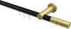10213811-XX2938 Innenlauf Gardinenstange Aluminium / Metall 20 mm Ø PLATON - Elanto Schwarz / Messing-Optik