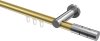 10213811-XX3812 Innenlauf Gardinenstange Aluminium / Metall 20 mm Ø PLATON - Elanto Messing-Optik / Chrom