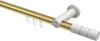 10213811-XX3832 Innenlauf Gardinenstange Aluminium / Metall 20 mm Ø PLATON - Elanto Messing-Optik / Weiß