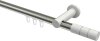10213811-103932 Innenlauf Gardinenstange Aluminium / Metall 20 mm Ø PLATON - Elanto Edelstahl-Optik / Weiß