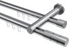 10213812-1012 Innenlauf Gardinenstange Aluminium / Metall 20 mm Ø 2-läufig PLATON - Elanto Chrom